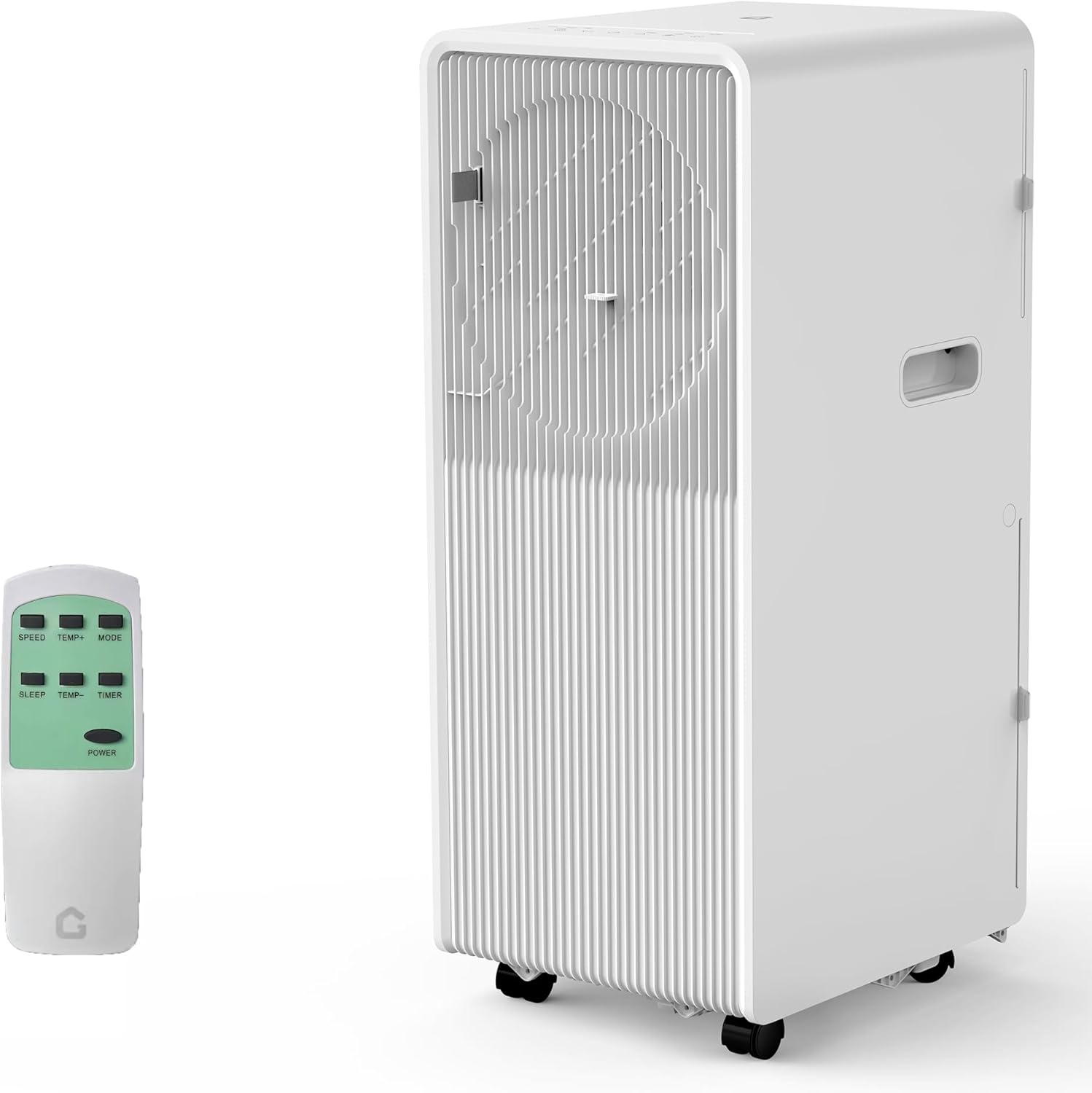 12,000 BTU Portable Air Conditioner for Room 190-250 Sq.Ft, 3 in-1 Drainage-free AC Unit with Dehumidifier, Fan, Remote Control, 24 Timer, Sleep Mode, Window Kits, White