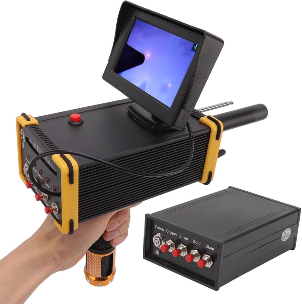 Advanced Underground Metal Detector with HD Screen, 324.8ft Range & 52.5ft Depth for Precise Detection of Gold