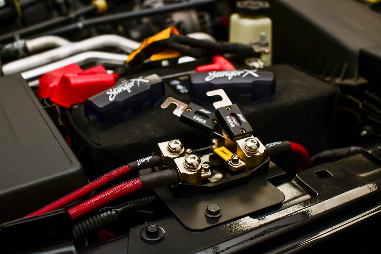 4 Gauge OFC Amplifier Wiring Kit for 2007-2021 Jeep Wrangler Unlimited by Stinger