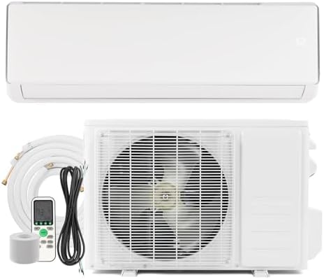 Bonnlo 17000 BTU Mini Split Air Conditioner & Heater, 17 SEER2 230V Inverter Ductless Wall AC Unit for Rooms up to 1000 Sq. Ft with Pre-Charged Condenser, Heat Pump & Installation Kit