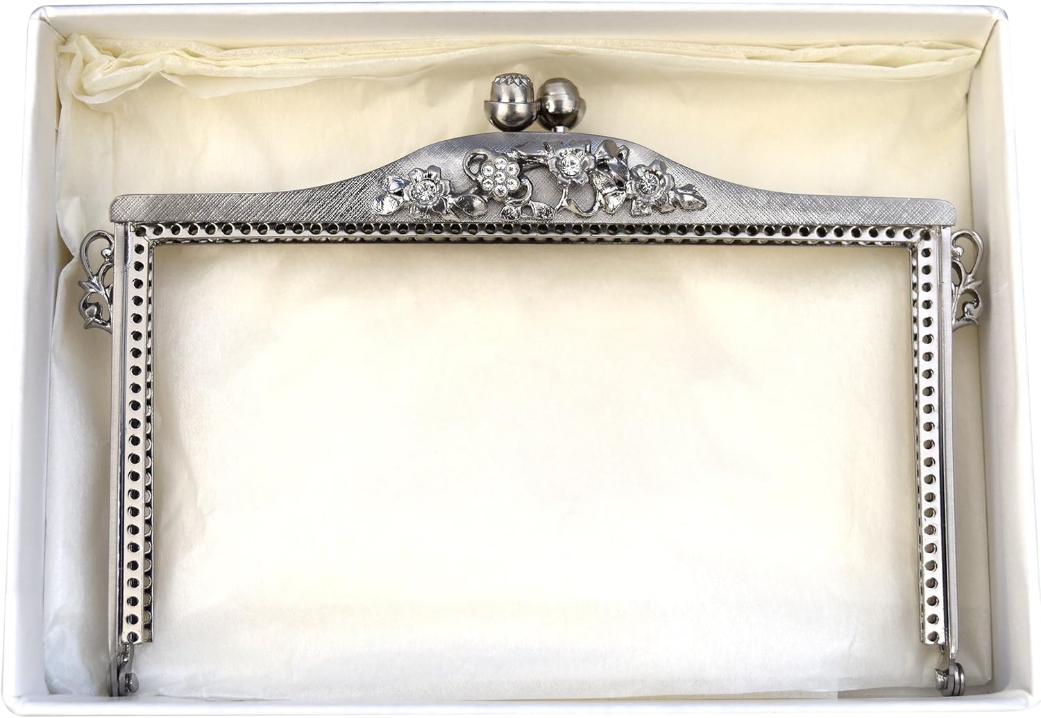 TOHO KM-2MS Bead Weave Metal Fittings, Tip, Length: Approx. 4.5 inches (11.5 cm), Brushed Silver, 1 Piece