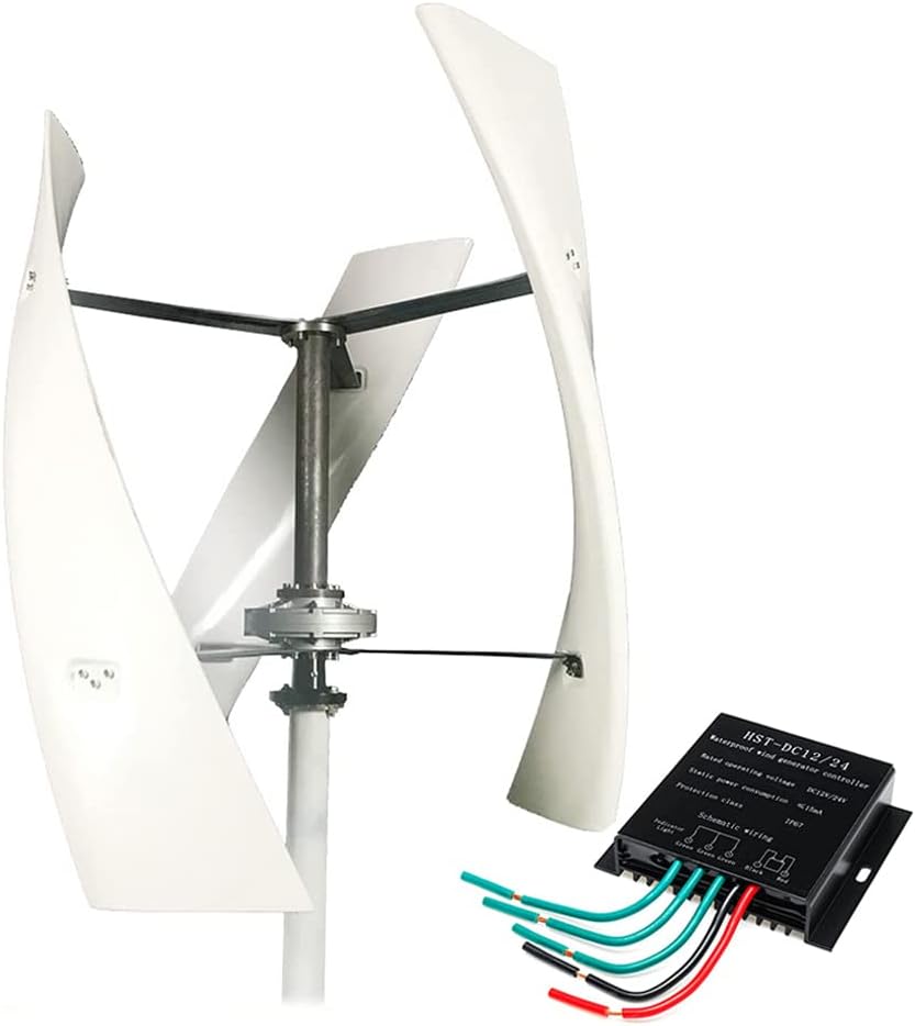 Vertical Axis Wind Turbines Kit, 10000W Wind Generators for Home Use Kitsolar/Wind Kit 110V/220V Simple to Install and Maintain