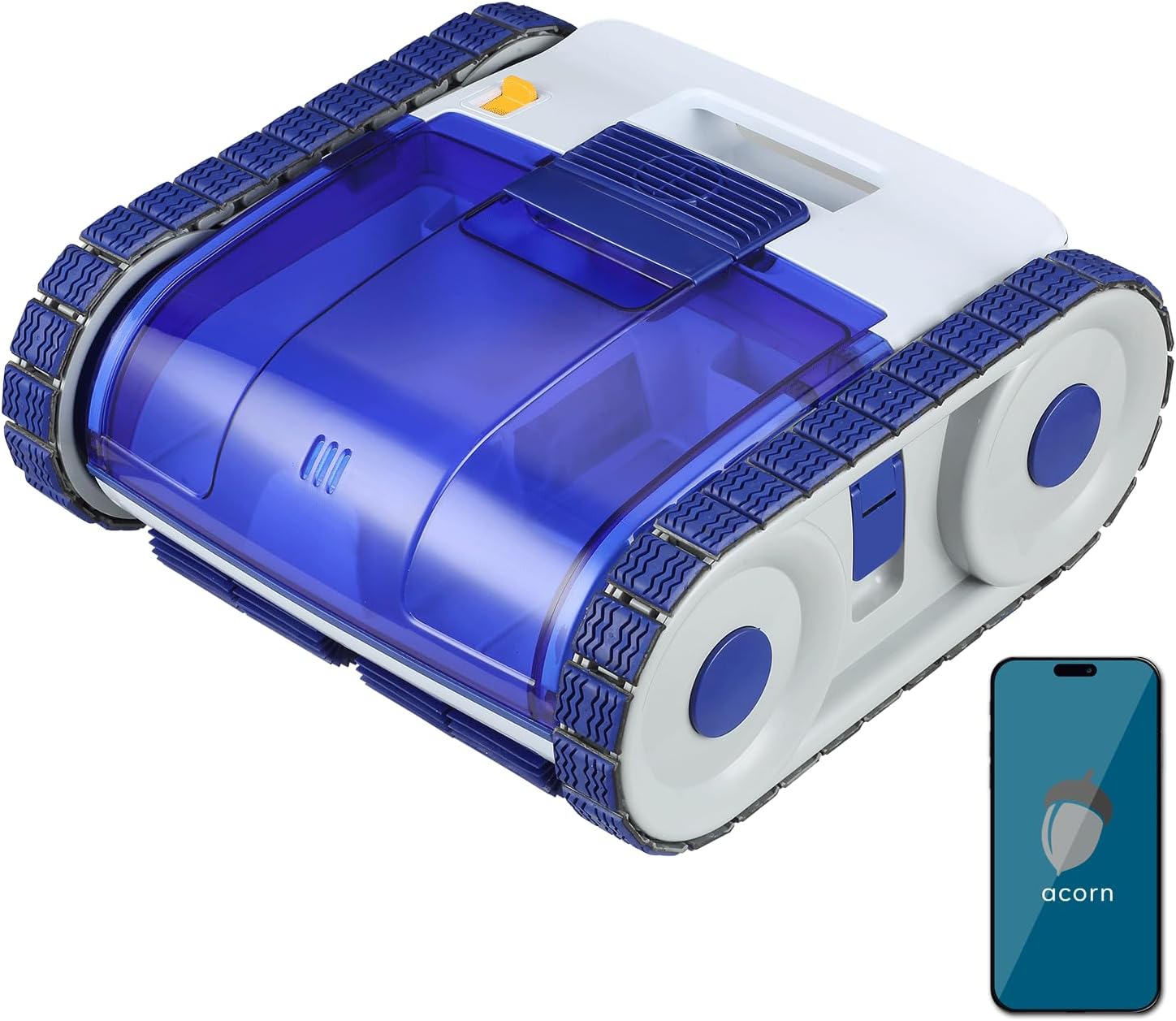 XtremepowerUS Pool Robot Vacuum for Inground Pools, 4-in-1 Cordless Robotic Pool Cleaner Lasts 150min, up to 1,076 Sq.ft, Smart APP Support