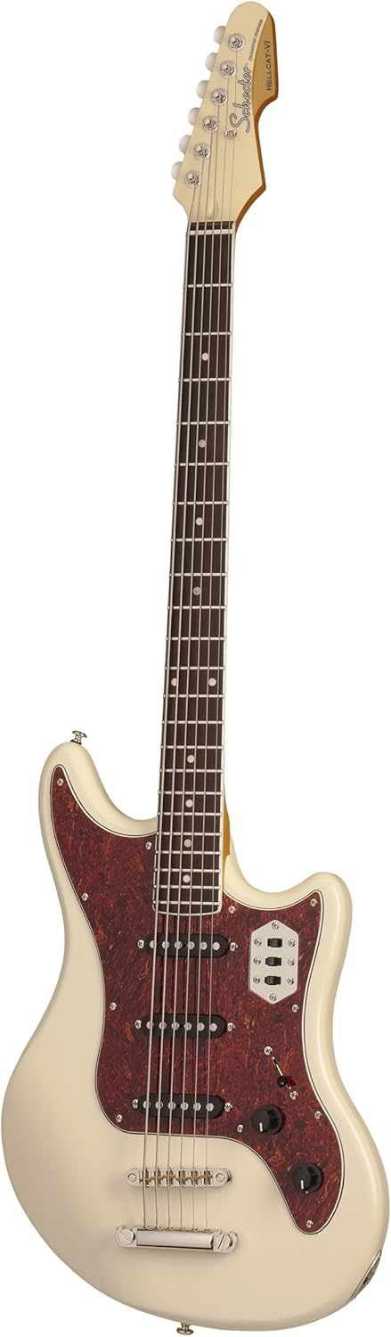 Schecter 6 String Solid-Body Electric Guitar, Ivory Pearl (294)