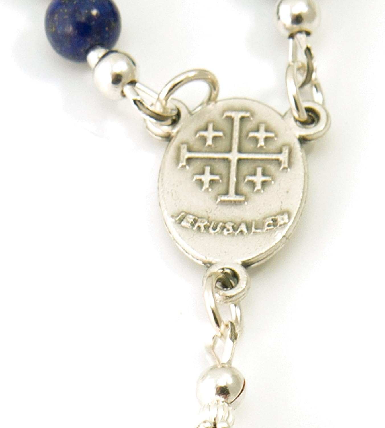 Prayer Beads Gay Love Gemstone Catholic Rosary Lapis Amethyst Carnelian with Metal Crucifix Blessed with Anointing Oil (Not a Necklace)