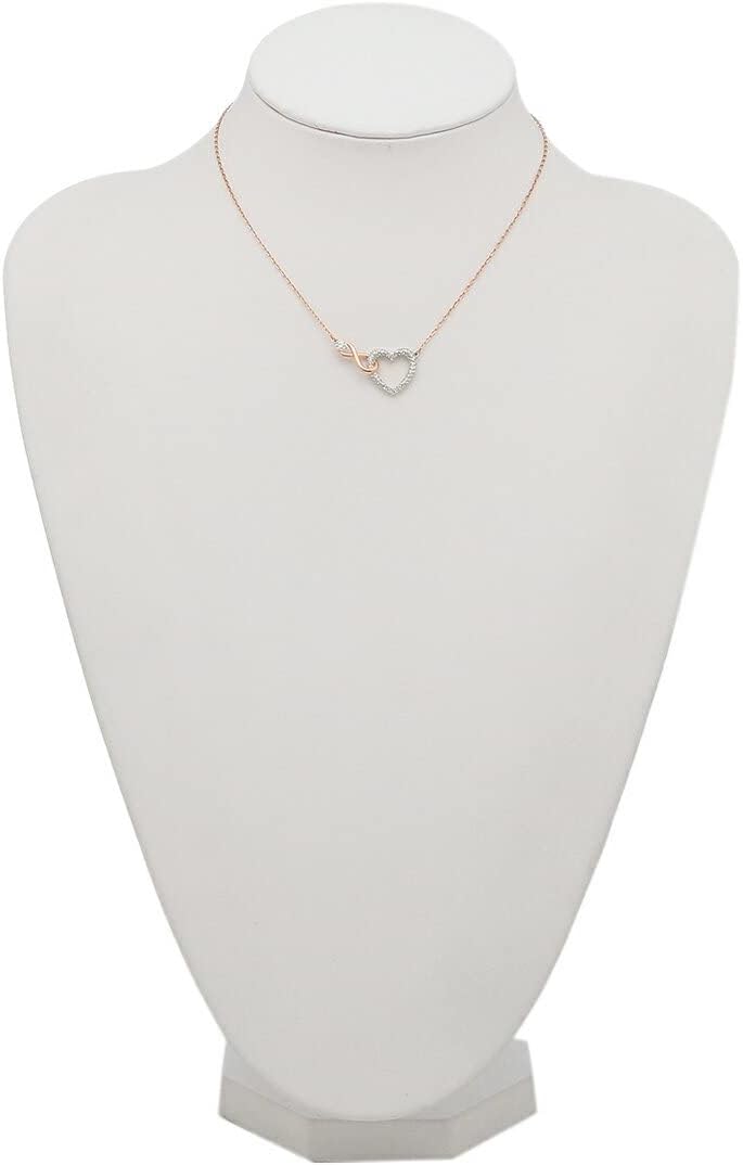 Swarovski Women's Necklace Accessories 5518865 Rose Gold Silver