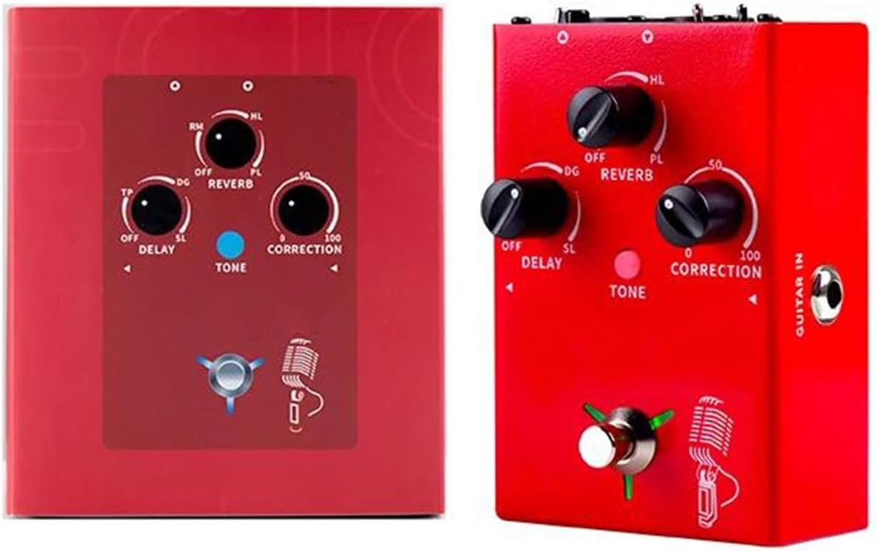 Professional Guitar Effects Pedals Vocal Guitar Effects Processor With Delay And Reverb For Microphone Amps(5)
