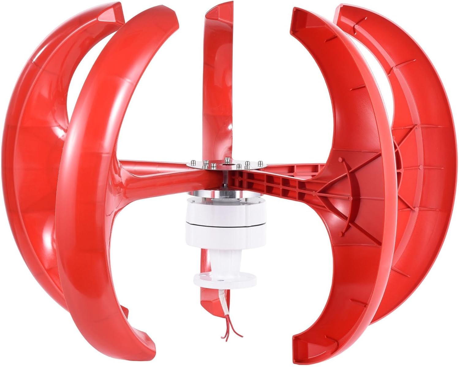 Wind Generators for Home Use, Wind Turbine with Controller, Flange Plate, 5 Leaves1200W 12 V/24 V Household Windmill Generator for Farm Homes RV Boats