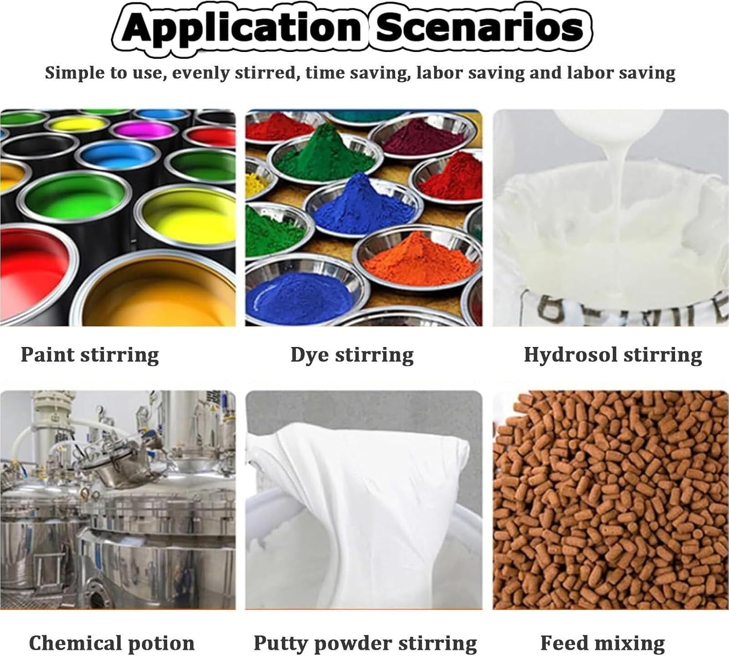 Commercial Barrel Drum Stirrer, IBC Paint Stirring Machine, 980W Electric Tank Mixer Machine with Support Hanger, Paint Mixing Equipment for Ink Dissolver Agitator,