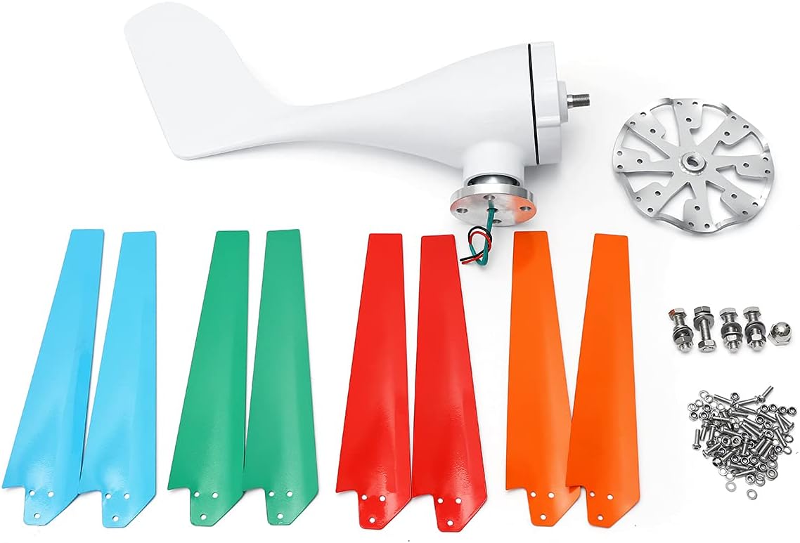 9000W 12V 24V Wind Turbine with 8 Blades Nylon Fiber Wind Turbine Generator Home Powerful Windmill Energy Turbine Charge