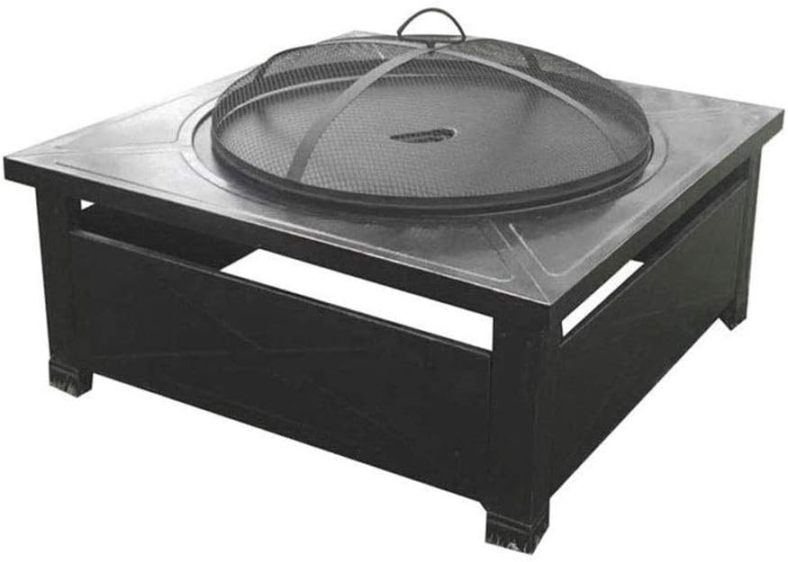 Outdoor Fire Pits Square Fire Pit Metal Fire Bowl Fireplacerd Patio Garden Stove