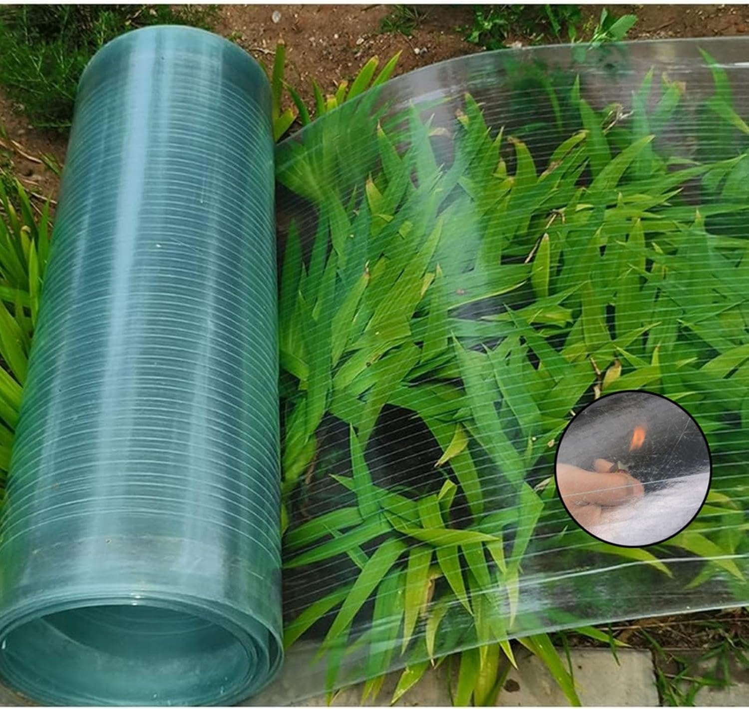 UTOYA Polycarbonate Roof Panels, 0.8mm Greenhouse Plastic Panels, Reinforced Clear Sheets for Outdoors Garden/Patio Covering,Customizable (Color : Clear, Size : 59x787in)