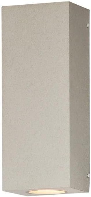 ET2 Pilar 14W 2 LED Outdoor Wall Mount 13 Inch Tall with Sandstone Finish