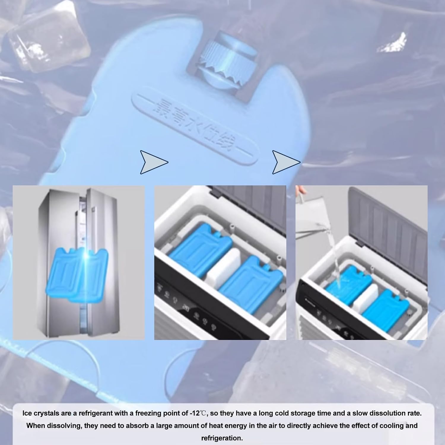 Swamp Cooler Air Conditioner, Evaporative Air Cooler with 4 Ice Box, 120°Oscillation, Portable Cooling Fan with 3 Speeds for Bedroom Home Office(45x35x80cm/18x14x31.5inch)