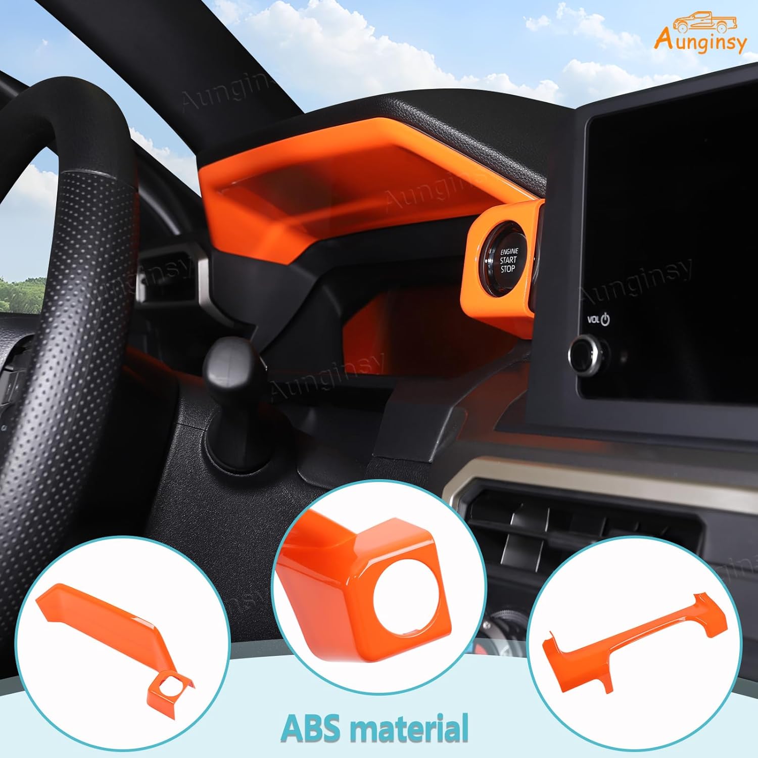 Aunginsy Center Console Dashboard Meter Panel Trim Cover Compatible with Toyota Tacamo 2024 2025 2026, ABS Car Dash Instrument Panel Gauge Cluster Cover Decorative Frame Protector Interior Accessories