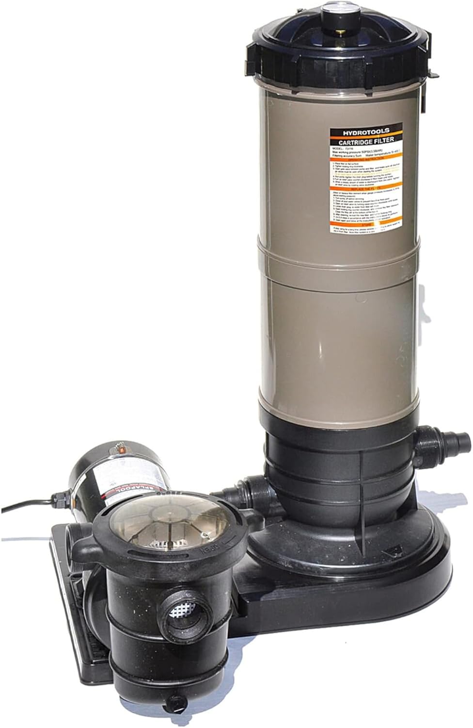 SWIMLINE HYDROTOOLS Model 70151 Extra-Flo Above-Ground Pool Cartridge Filter System - 40 Sq. Ft. Filtration Area, 0.9 THP, 4,500 GPH, 110V/60Hz Single Speed Pump for Pools up to 19,000 Gallons