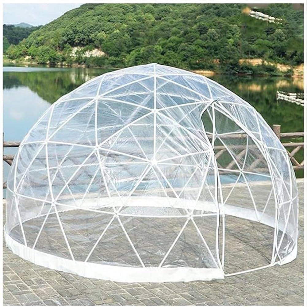 Pop up Tent, Bubble Tent Dome House Camping 12FT Geodesic Dome Backyard Tent, Garden Outdoor 3-6 Person Camping House Shelter Greenhouse Dome Greenhouse for Winter, Camping Tent