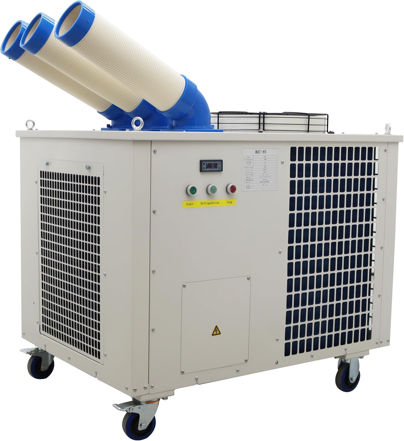 29800BTU/H Industrial Air Conditioner Portable Air Conditioner Portable Mobile Spot Cooler Industrial Grade Three-Duct 3.15KW 220V