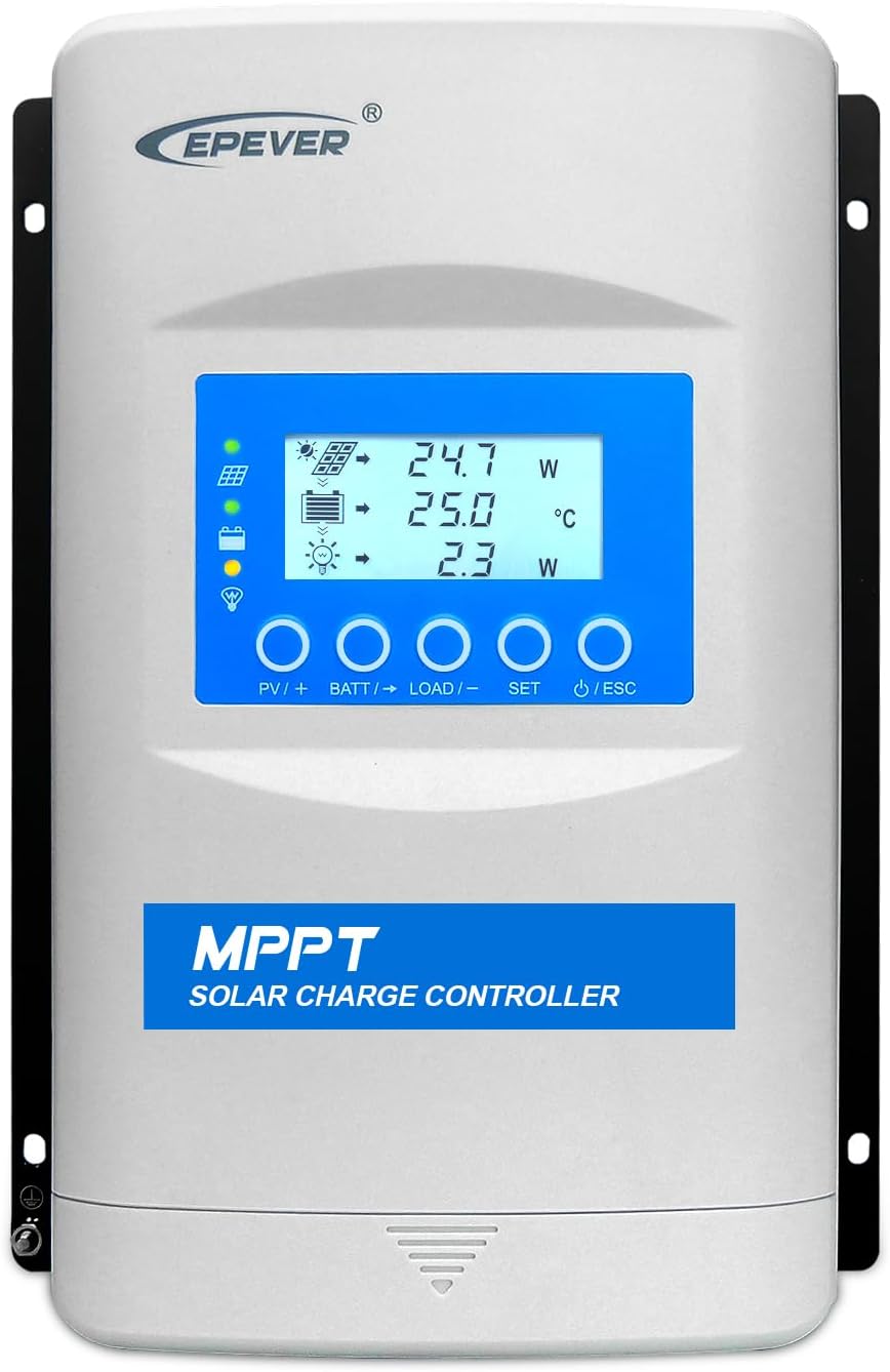 EPEVER MPPT Solar Charge Controller 40A 12/24/36/48V Auto Max PV 150V XTRA4415N-G3 Solar Panel Regulator for Gel Sealed Flooded Lithium User