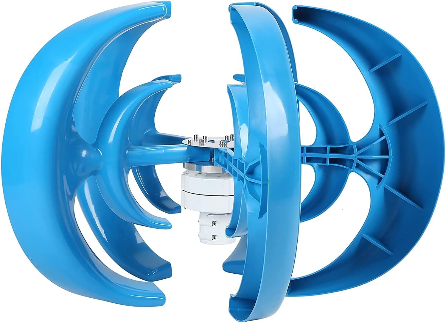 Wind Turbine 8000W 5 Blade Wind Vertical Axis Generator AC Permanent Magnet Generator Wind Turbine Kit with Controller for Wind Solar System