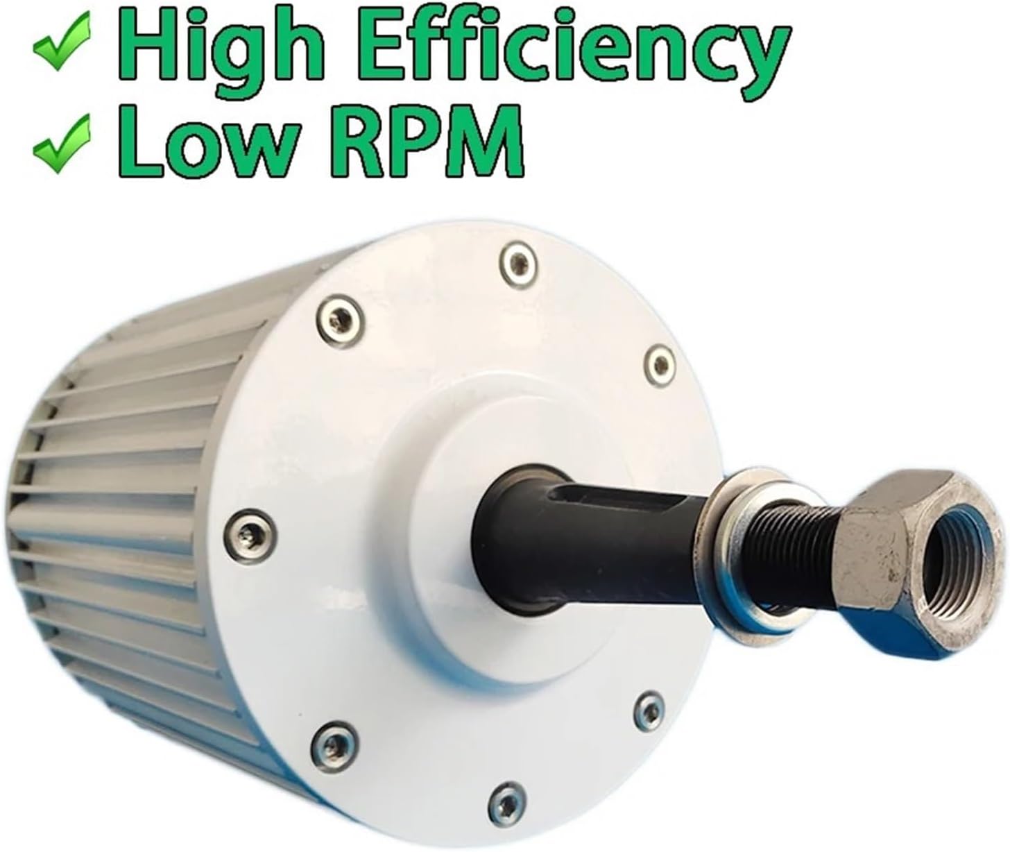 Wind Turbine Generator Kit, High Efficiency 20KW 48V 96V 240V 380V Electric Low RPM 3 Phases AC Permanent Magnet Alternator Turbine Motor With Base for Hybrid Solar Wind System(DIRECT SHAFT_380V_25KW)