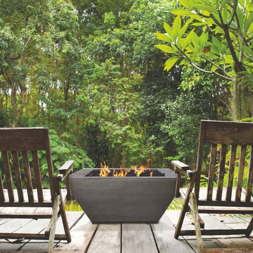 Prism Hardscapes Lombard Fire Table in Cafe - NG