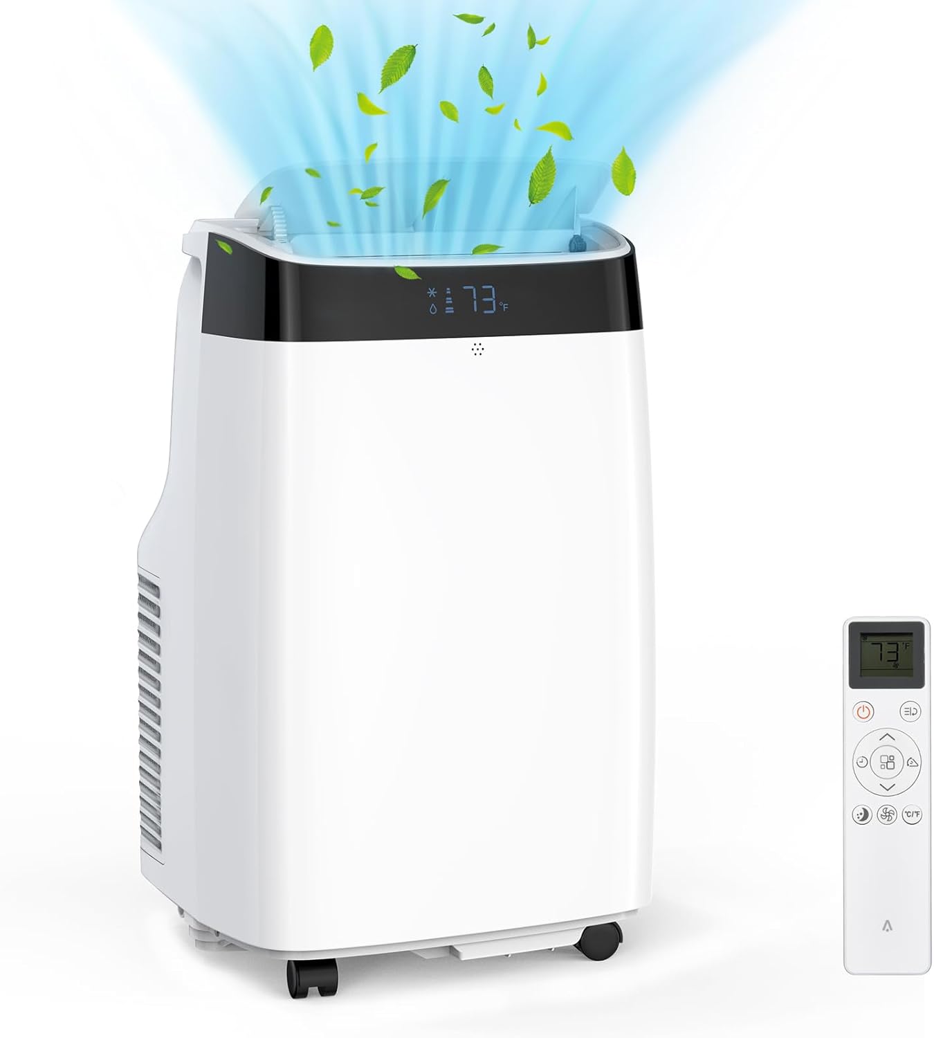 10,000 BTU Portable Air Conditioner for Rooms 450 Sq.Ft, Quiet 3 in 1 Portable AC Unit with Remote Control, Dehumidifier & Fan Mode | 24Hrs Timer | LED Display