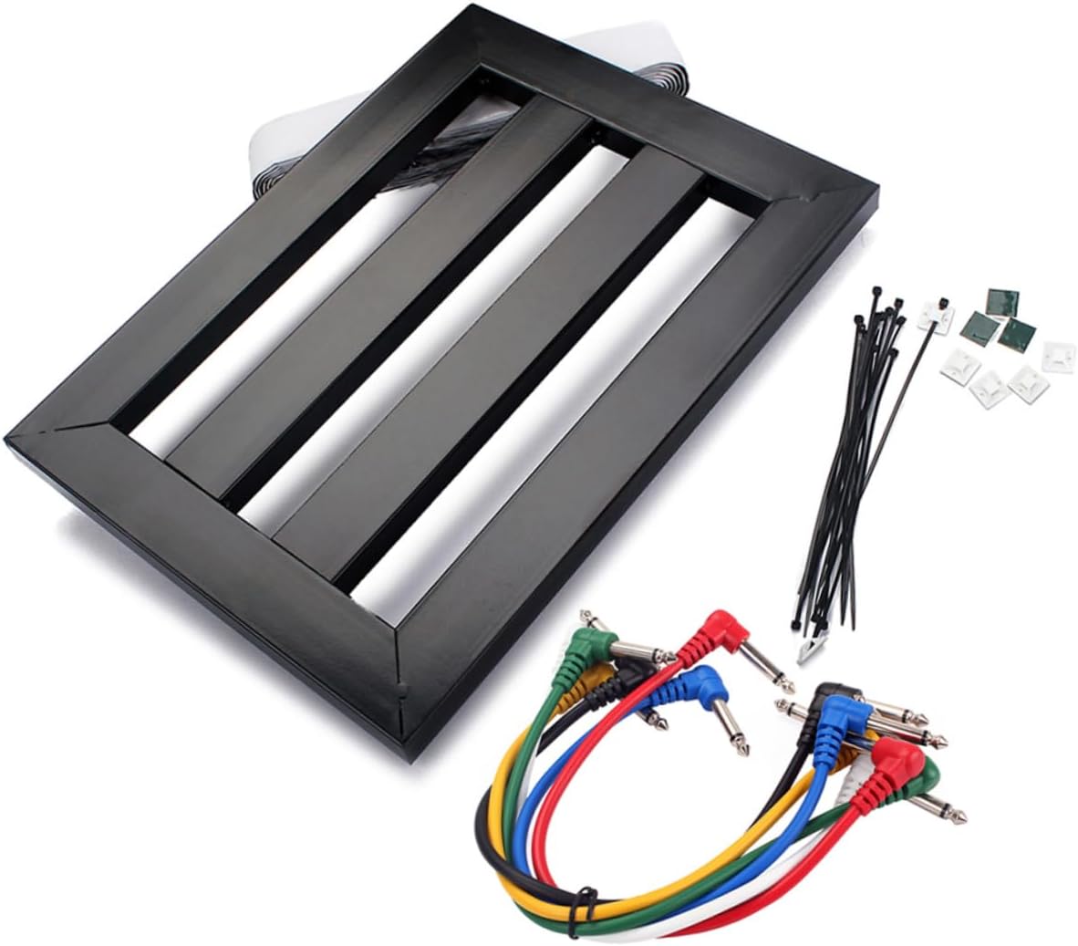 Small Guitar Effect Bracket Set Pasting Board for Effects Pedal Durable Compact Design Compatible Classic Moskyc Pedals Black Color