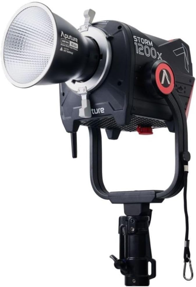 Aputure Storm 1200x Dual-Color Point Source Light Fixture with Blair LED Chipset, ProLock Locking Bowens Mount, and Advanced Dimming Technology (Black)
