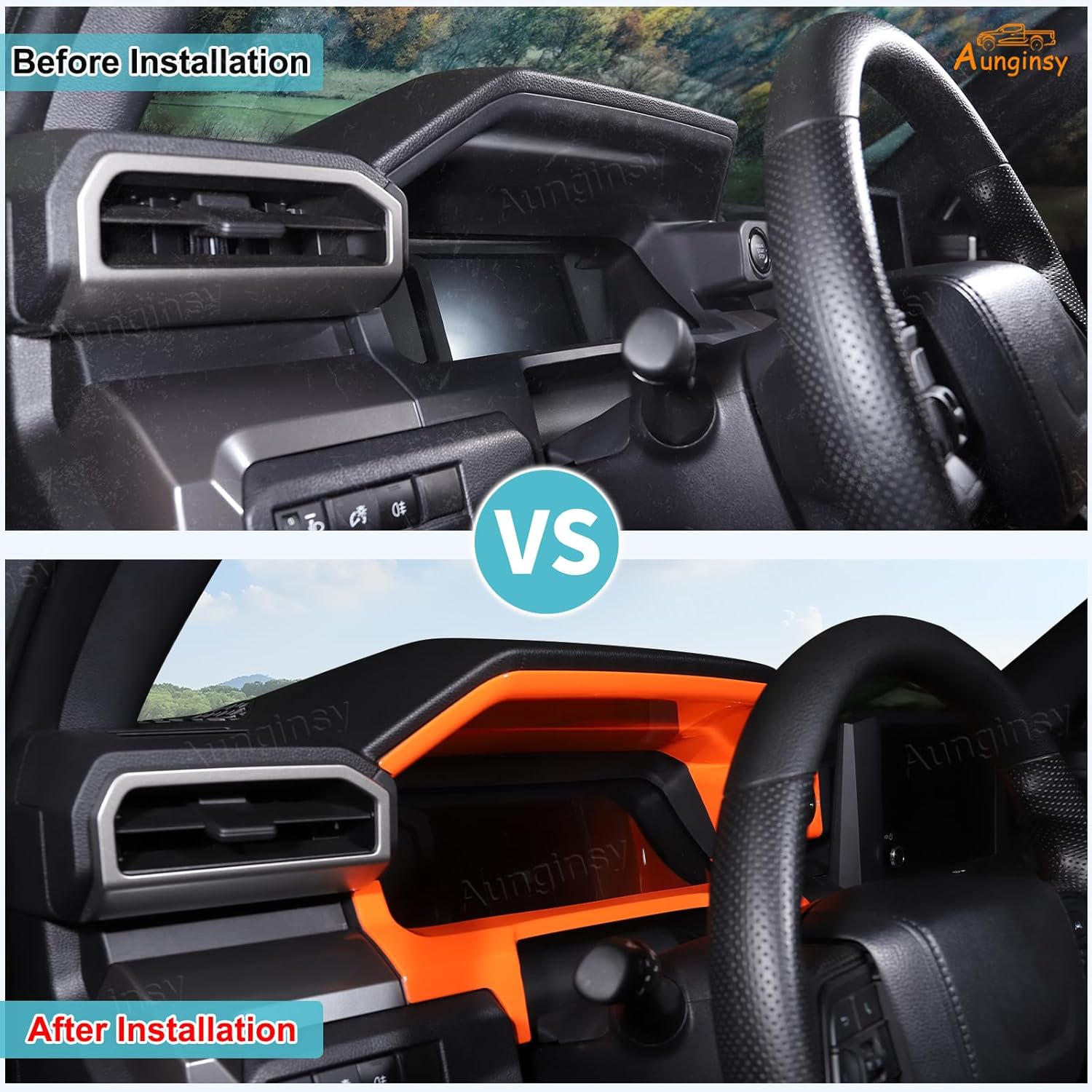 Aunginsy Center Console Dashboard Meter Panel Trim Cover Compatible with Toyota Tacamo 2024 2025 2026, ABS Car Dash Instrument Panel Gauge Cluster Cover Decorative Frame Protector Interior Accessories