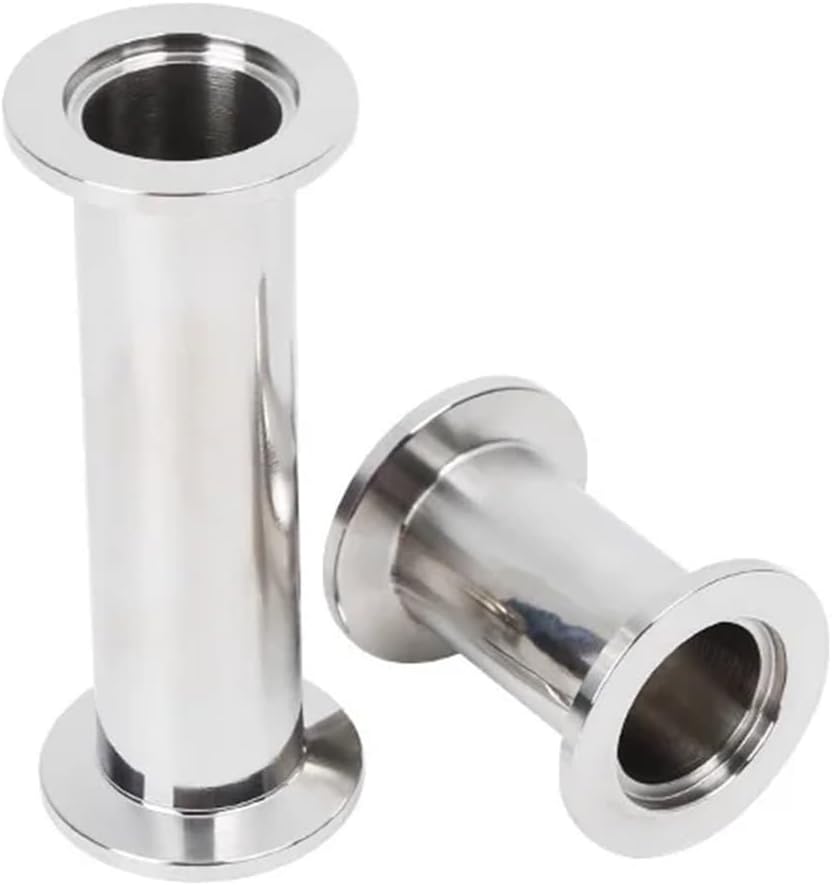 Revive Furniture KF16 KF25 KF40 KF50 Vacuum Straight Pipe 304 Stainless Steel Flange Quick Match Fixture Straight Pipe Fittings 40-200mm Length(KF50,200MM)