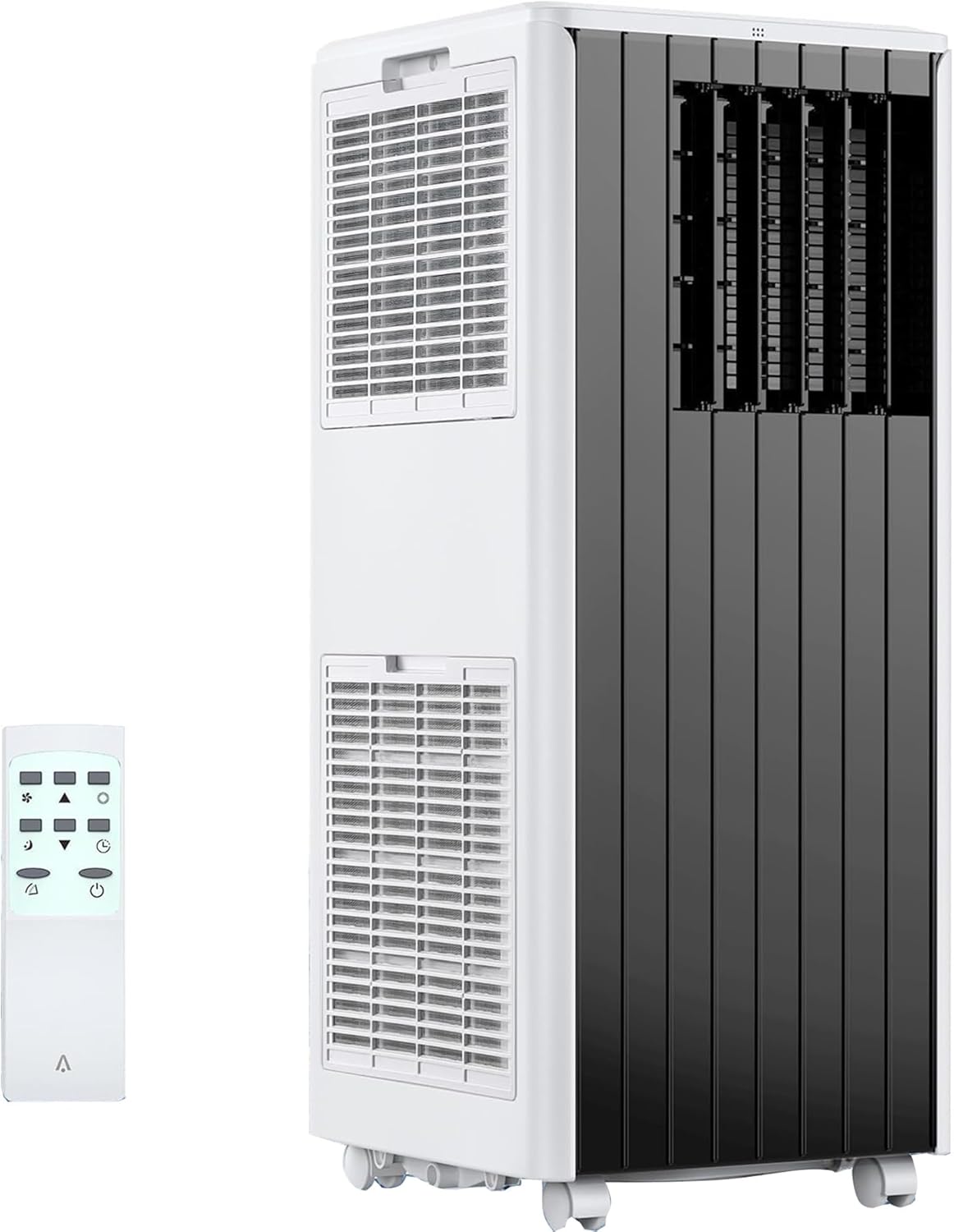 Portable Air Conditioner 8000 BTU, AC Unit Cool Up to 350 Sq.Ft.,3 In 1 Cooling, Dehumidifier, Fan, Remote Control/LED Display/24Hrs Timer/360° Wheels/Installation Kits for Home Office Bedroom, Gray