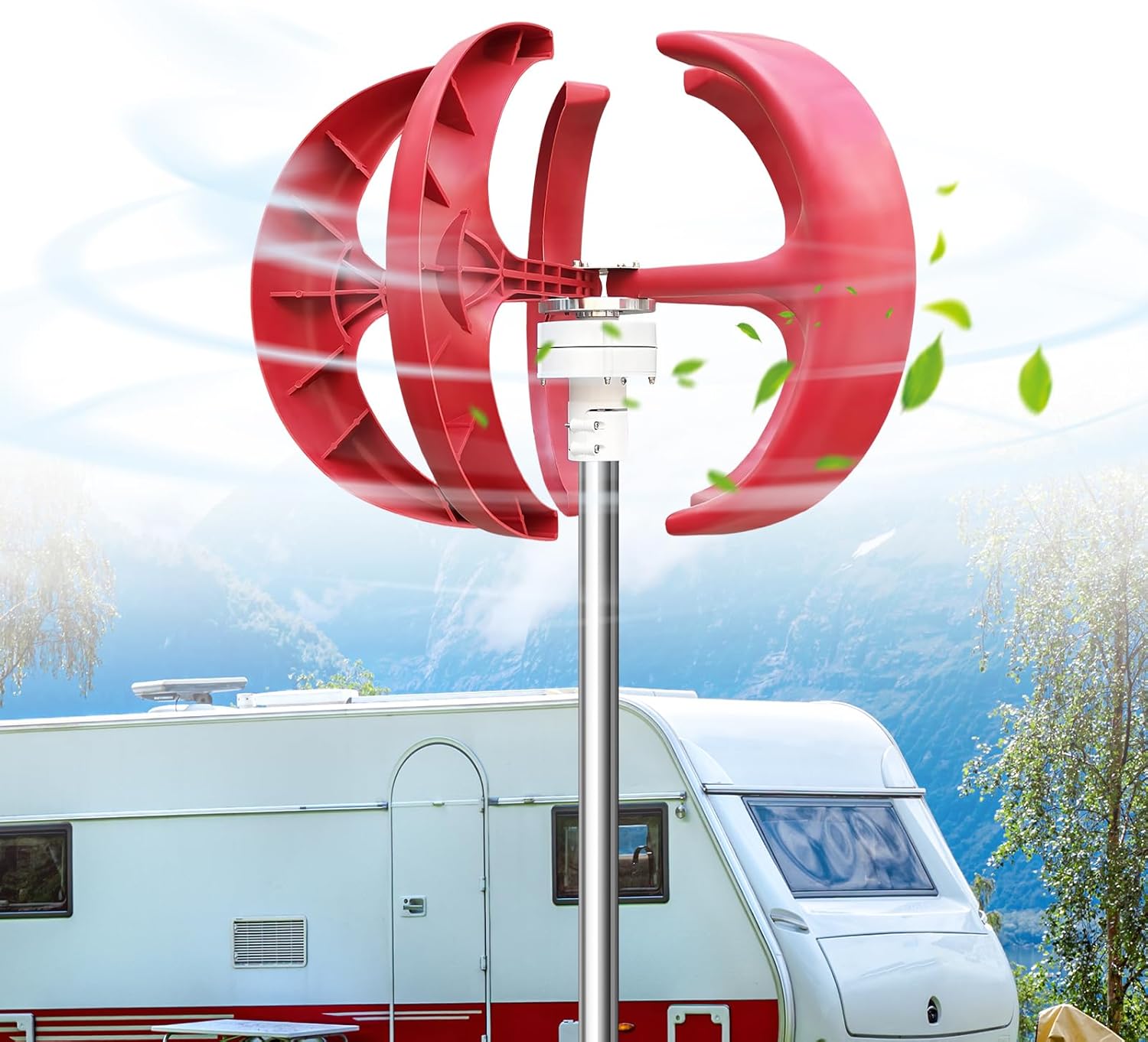 12V Windmill Generators Suit with Controller Marine Street Lighting Generator Rust Proof for Fishing Boat Terrace Cabin Ship