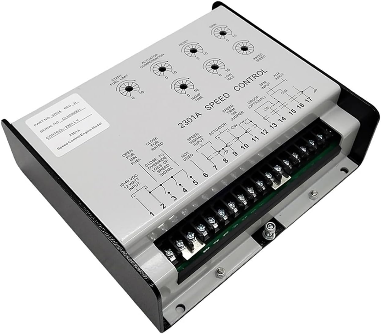 2301A 9907-014 Speed Governor Control Panel Speed Controller Generator Parts