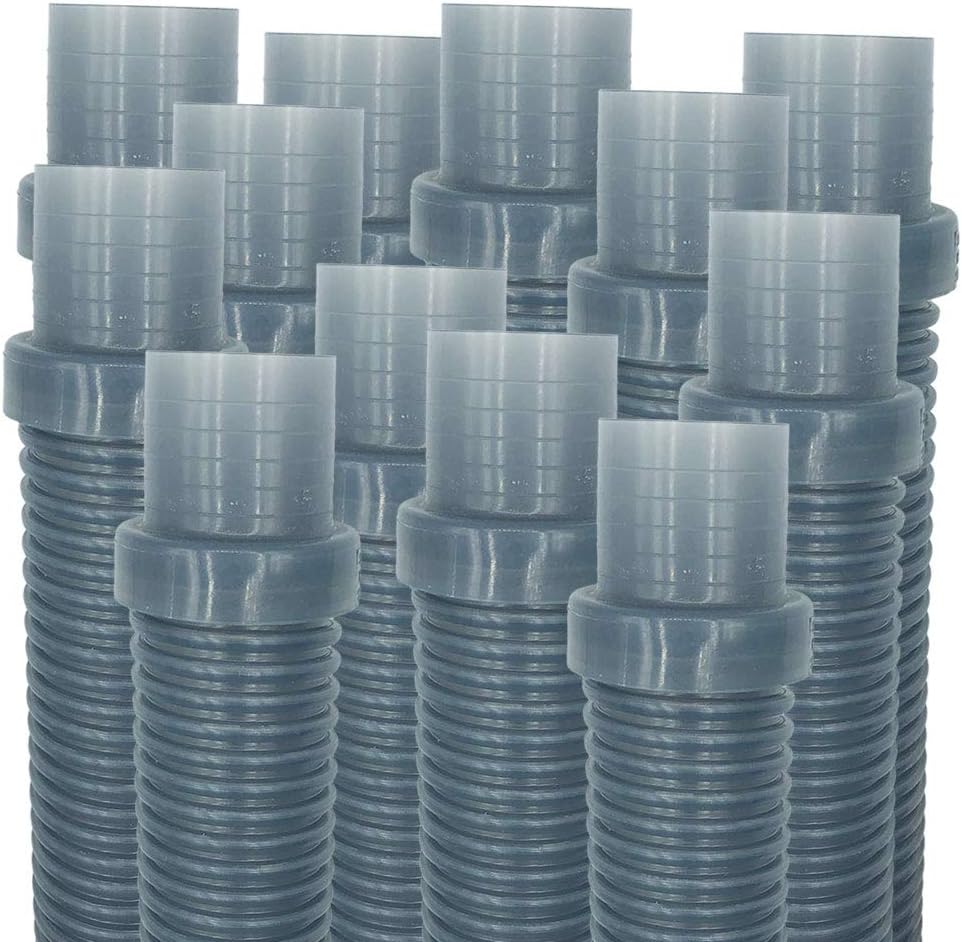Puri Tech 12 Pack Universal Pool Cleaner Hose 48 Long Translucent Blue Color for Hayward Navigator, Vac Ultra, AquaBug