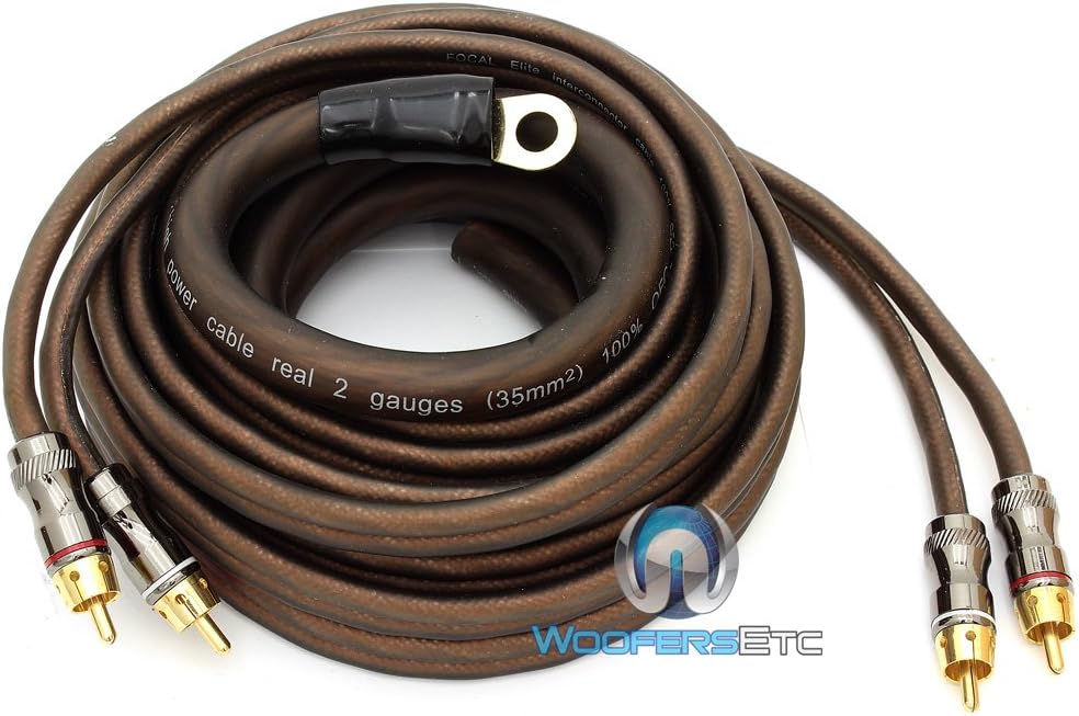 EK35 - Focal Audio 2 AWG (Gauge) Elite Series Amplifier Wiring Kit