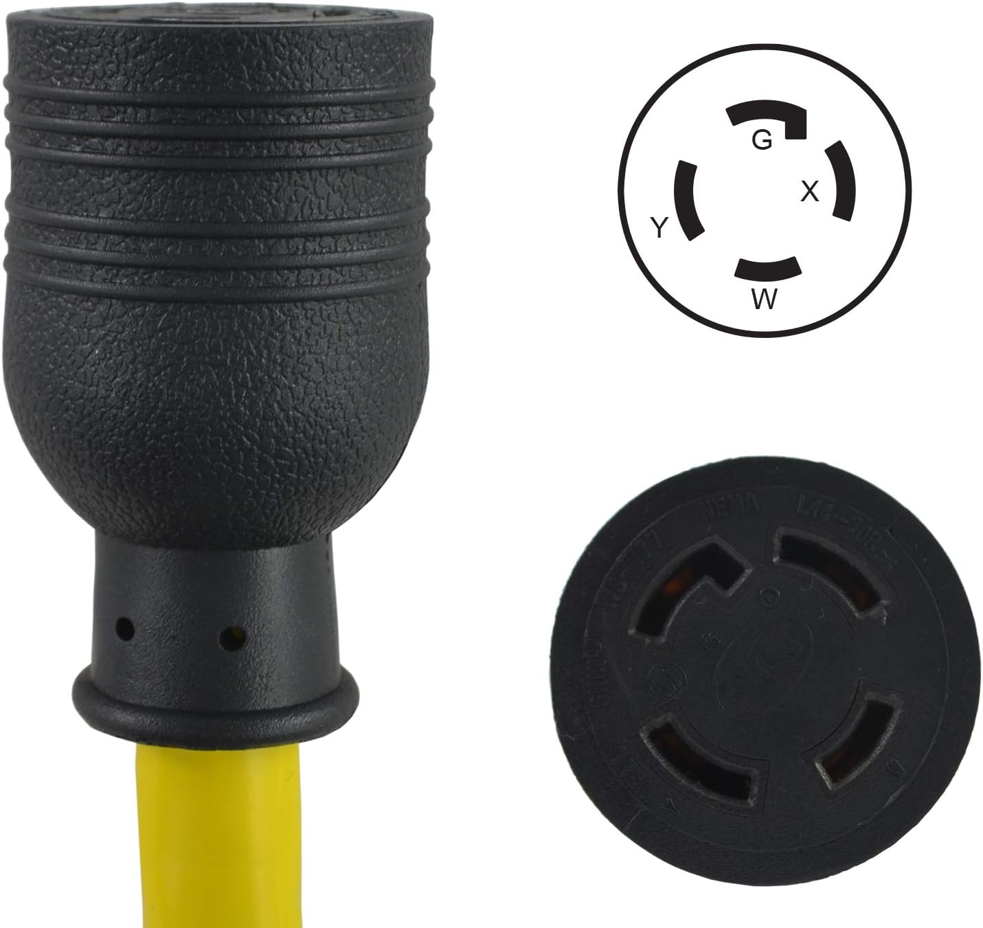 Conntek 30 Amp 4-Prong Locking NEMA L14-30 Extra Heavy-Duty Generator Cord - 100ft