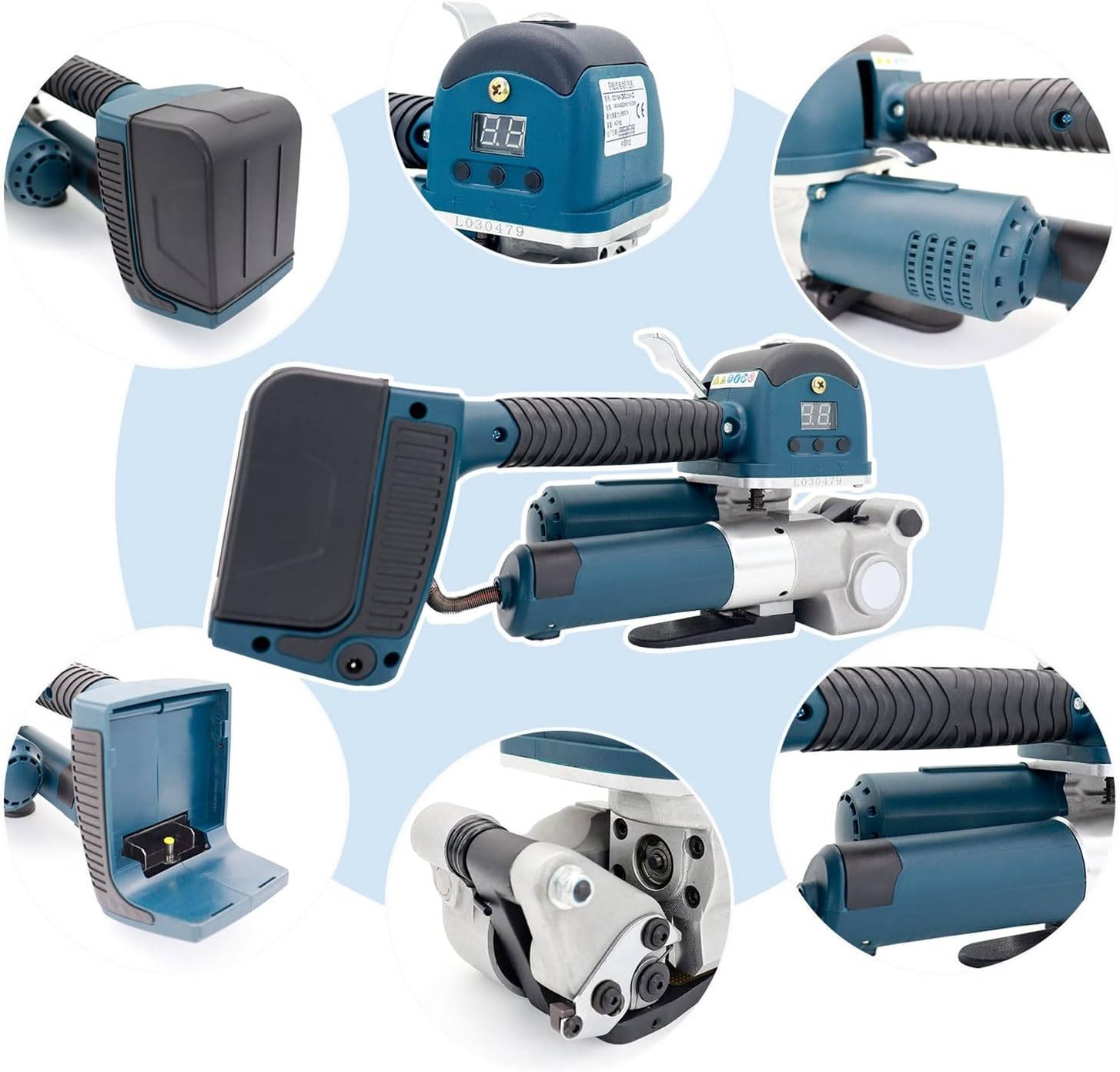 DD19A/25A Electric Battery Strapping Tool Handheld Packing Machine For PP/PET Band Belt Straps Friction Melting with Efficiency(DD19A(11-19mm))