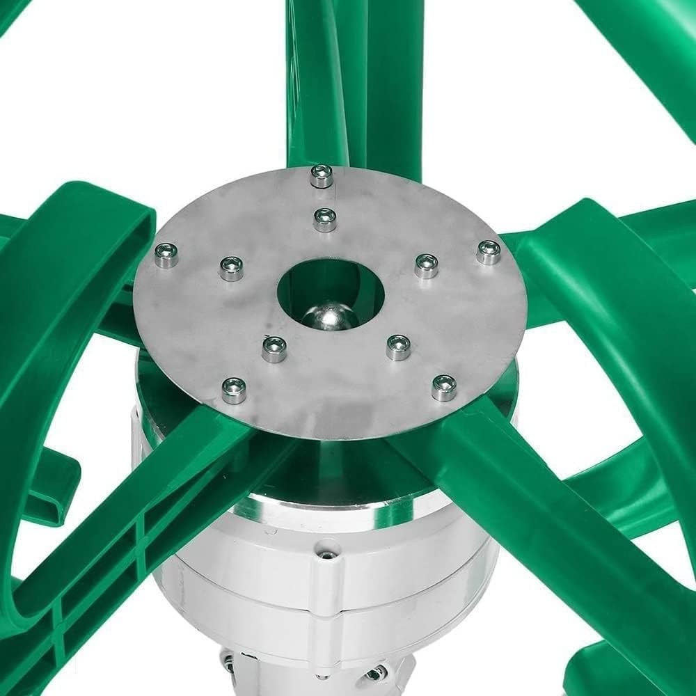 600W Vertical Axis Wind Turbine Generator Kit 12V/24V/48V Wind Turbine Power System 5 Blades Wind Generator for Home use or Industrial Energy Supply