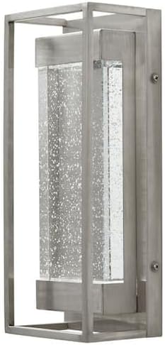 Ceybo Outdoor LED Wall Lantern with Stainless Steel Double-Frame Design — Clear Glass Lamp