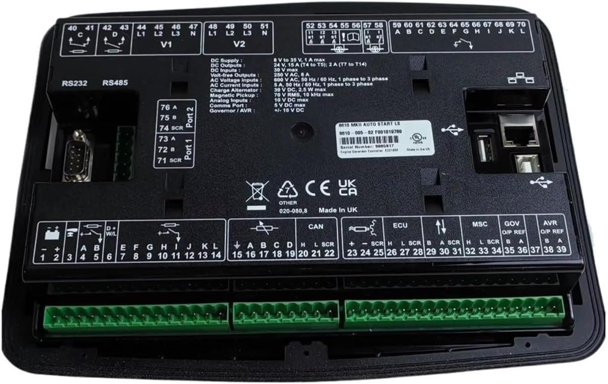 DSE8620 MKII Automatic Network Synchronization (Utilities) Failure Distribution Control Module