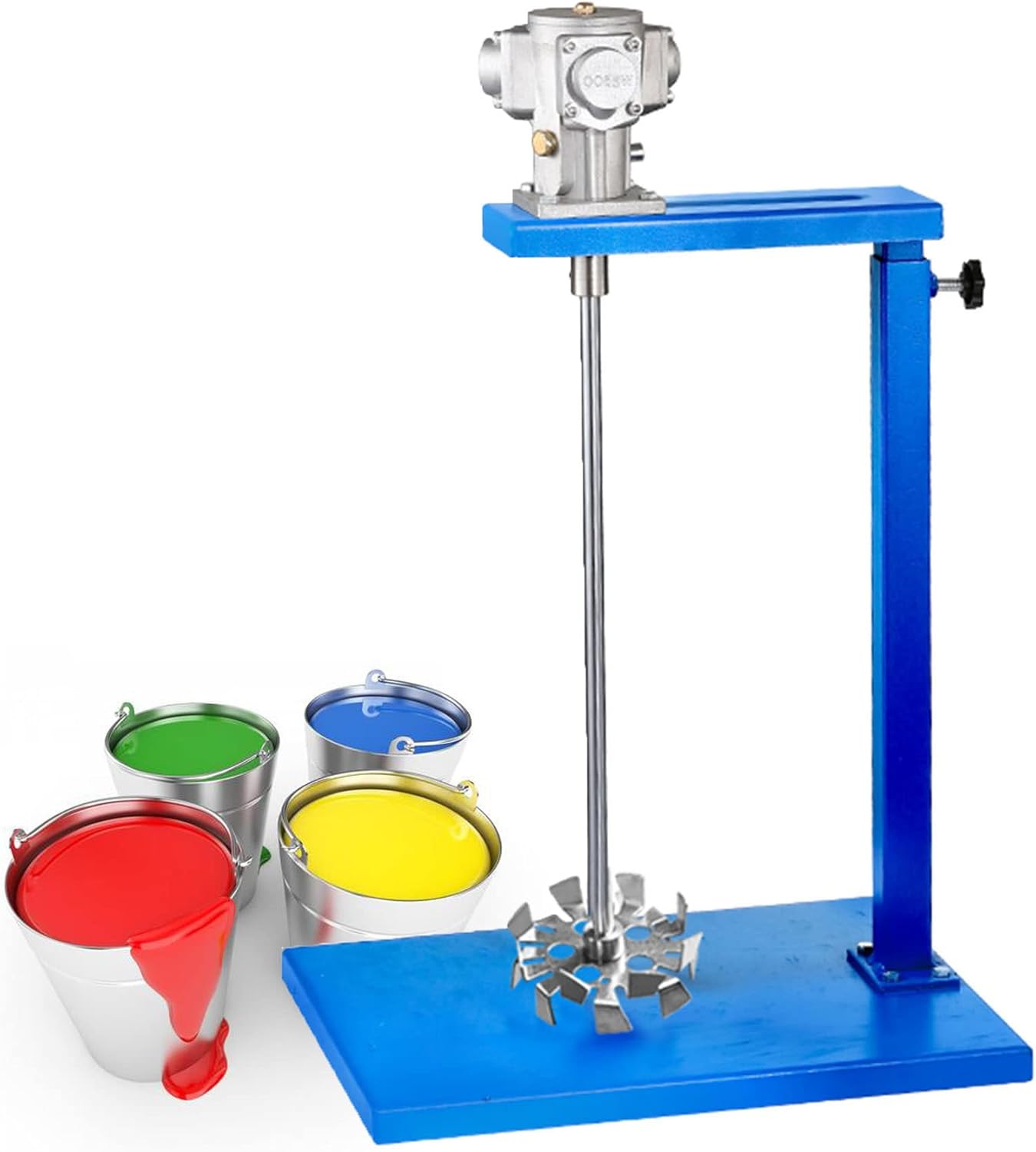 Pneumatic Bracket Mixer, Paint Stirring Machine Bracket Air Agitator Paint Mix Tool 5 Gallon/20L Automatic Lift Paint Stirrer, 50-2600rmp/min Automatic Lift Paint Stirrer,Scatterplate