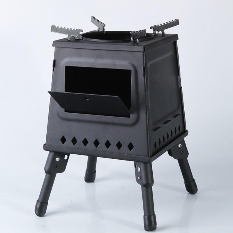 Outdoor Fireplaces Portable Folding Firewood Stove Table for BBQ Picnic Outdoor Camping Card Type Fire Pits