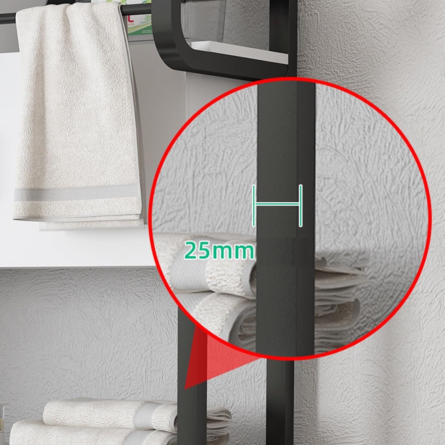 Over Washing Machine Storage Rack, Bathroom Balcony Rack for Washing Machine Drum, Storage Cabinet with Storage Cabinet (B)