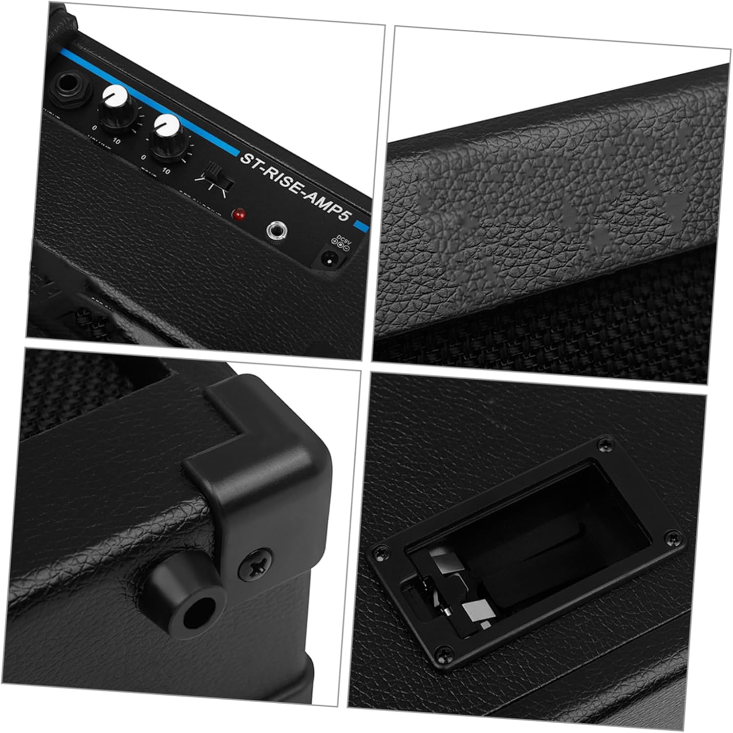 Electric Guitar Amplifier Portable Mini Amp for Electric and Bass Guitar Performance Volume Treble and Bass Controls