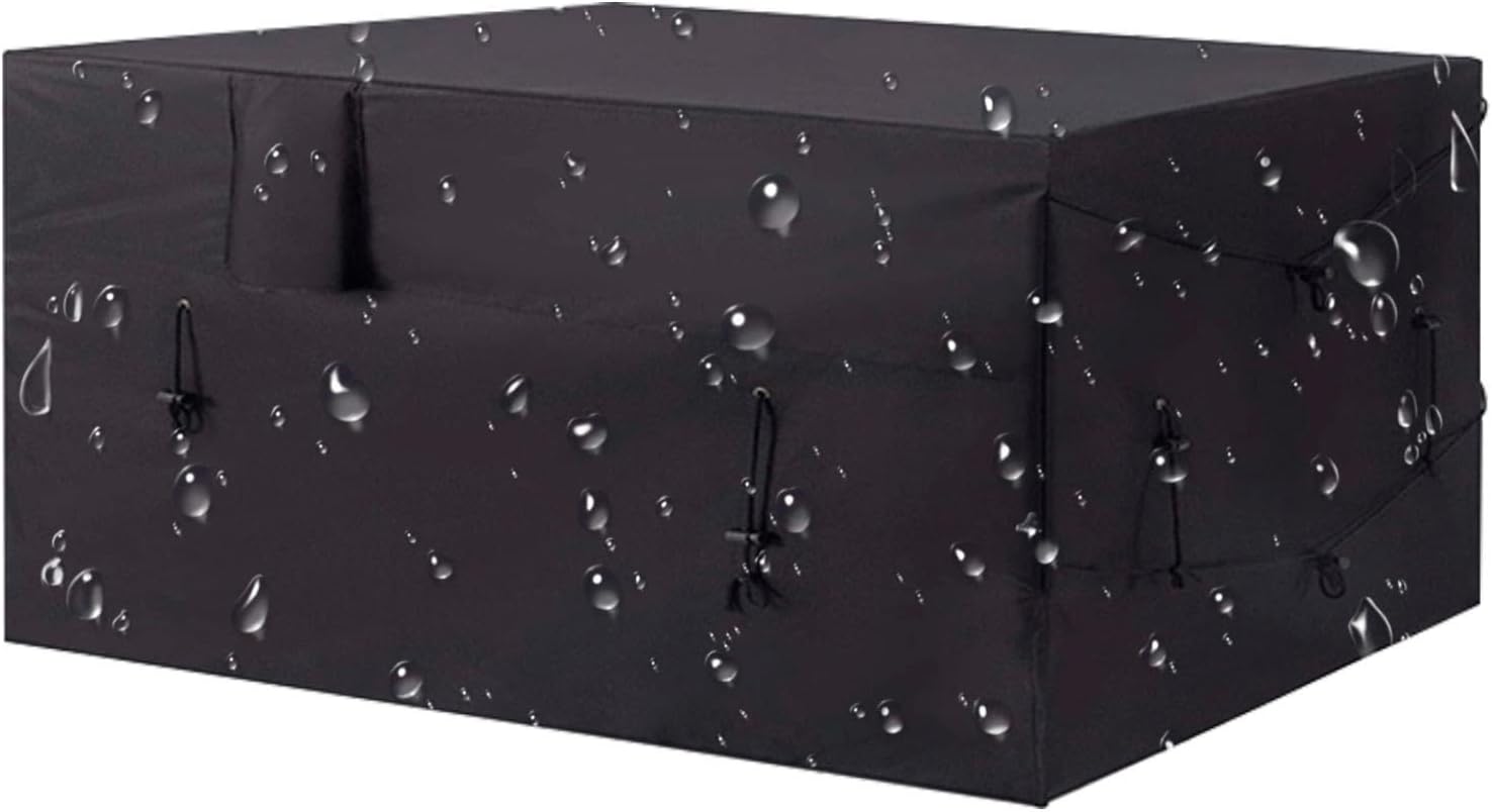 Pool Heater Cover, Pool Pump Equipment Cover, Swimming Pool Heater Shield, Winter Pool Pump Cover, Pool Equipment Protective Cover with Hose Hole and Hook & Loop Strip for Outside Units