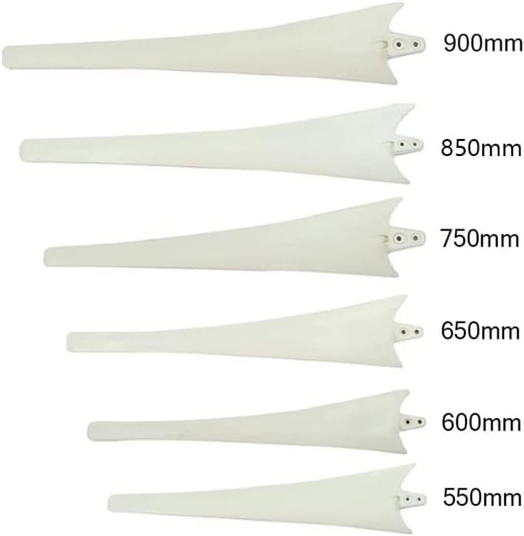 CAJUCA 550/580/600Mm Black/White Wind Generator Blades, High Strength Nylon Fiber Blade for Horizontal Wind Turbines