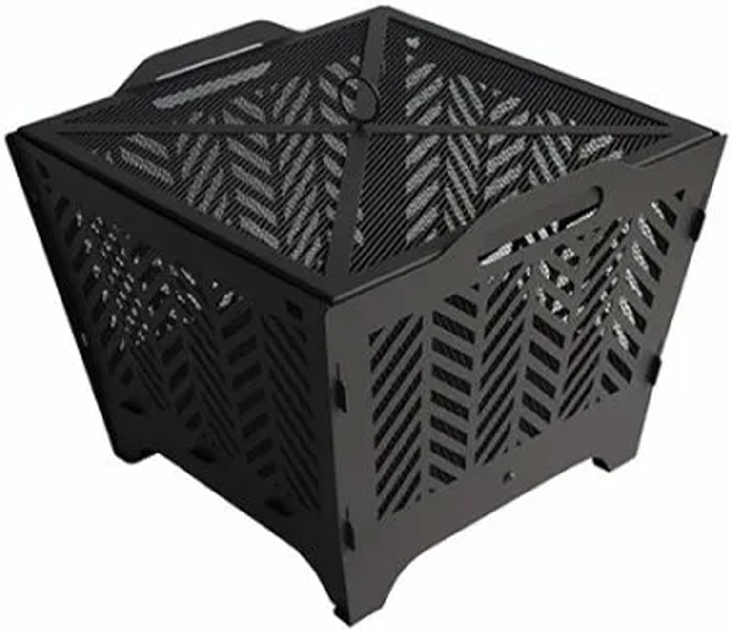 Four Seasons Courtyard FT-2303 Flat Fire Pit, Portable, Black, 19.3 x 19.02 x 16.73-In. - Quantity 1