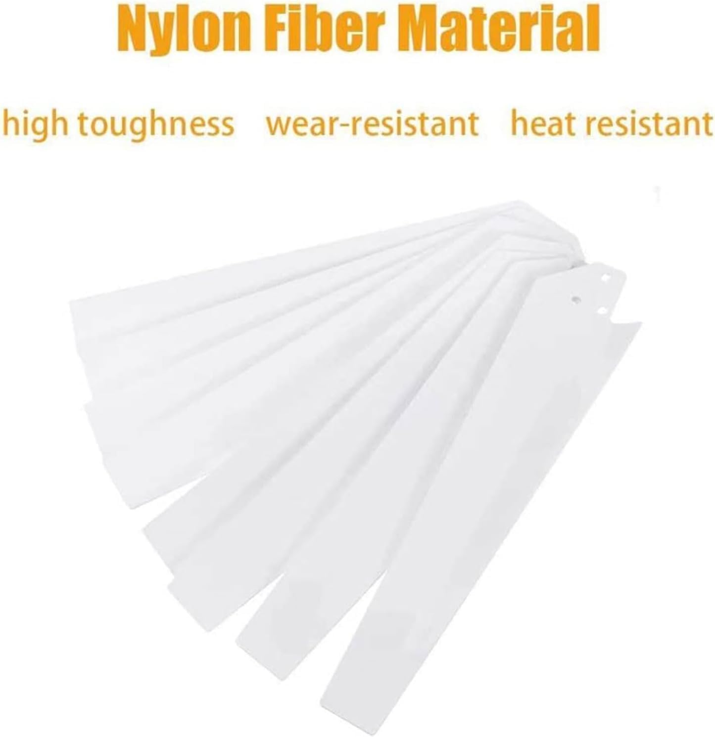 CAJUCA 8PC Wind Turbine Blades High Strength Nylon Fibers Blades 550Mm Blades for Horizontal Wind Generator