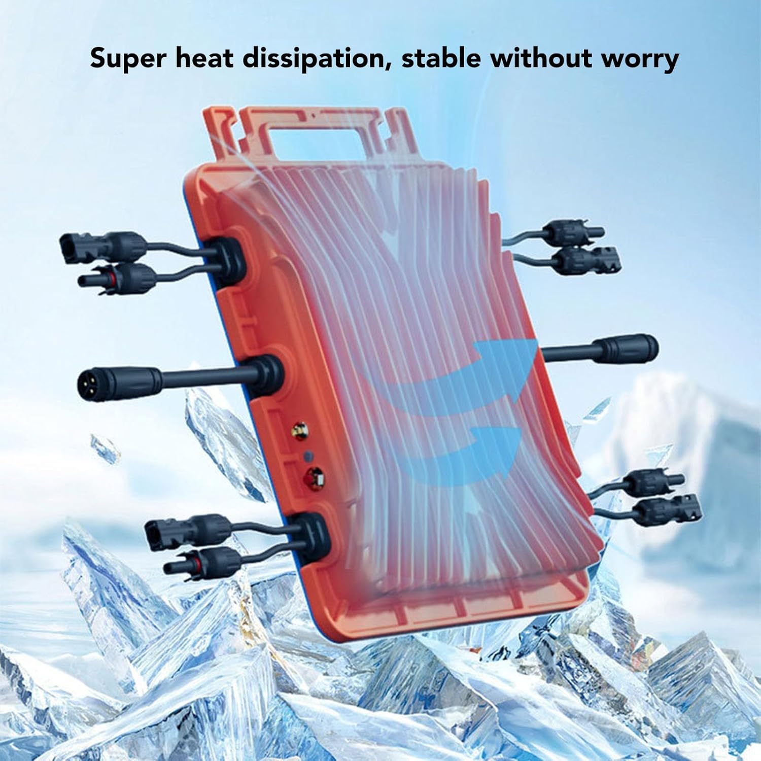 Solar Panel Grid Tie Micro Inverter, 2800W Solar Grid Micro Inverter, APP Control, Accurate Meter, 22-60V DC Input, 120V/230V AC Output, THD